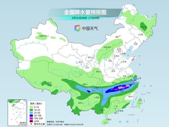 长江中下游等地强降雨盘踞 西北华北迎大范围持续性高温